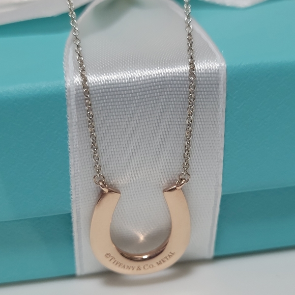 Tiffany & Co 1837 Rubedo Metal &925 Sterling silver Necklace 16" - Picture 4 of 17